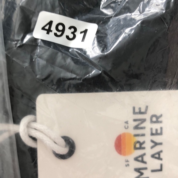 Marine Layer Jude Tank Top Ruffle Flutter Sleeve Crinkled Cotton Black NWT Small - Picture 7 of 8